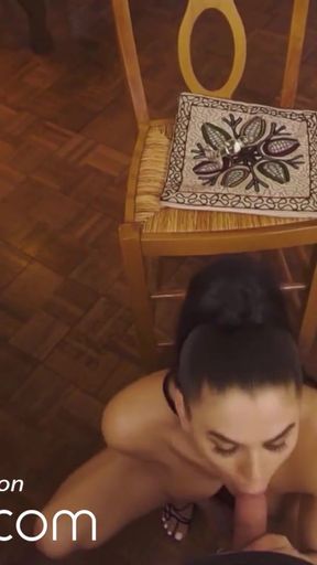 Memorable moment from "VRBTrans Shop Assistand Seducing Your Hard Cock"