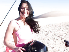 Hammering busty thick ass perfection after a hot desert ATV ride