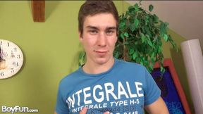 Patrick Hyde is happy to climax with his dick throbbing
