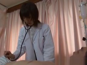 Wild Nurse Whip Sick Asian Chick on Exam Table