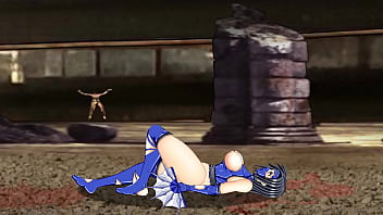 Kitana Sexy Hot Ninja - Belly Punch Ryona Wrestle