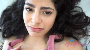 Latin Seductress Angel Gostosa Sucks Asian Cock&#x1F346; & Offers Mind-Blowing Footjob (First Person View)
