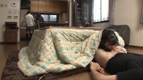 PT2 Sneaking around in a kotatsu and playing pranks on the unprotected lower half of the body!