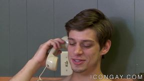 Gay jock and his cute boyfriend banging in a motel room