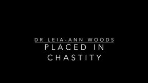 Pegged and placed in verbal chastity