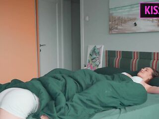 Morning Delight: Spouse Wakes Wife with Tongue and Fills Her Up with Cum in Couch