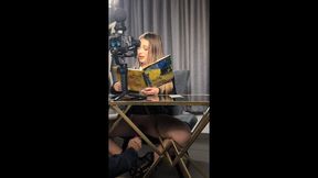 Sandy Little and her master - BTS and vibrating toy - part 1