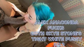 Rd.2 Alex Anaconda Fucks Goth Slut Skye Stone