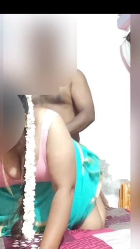 Stunning moment from "Big breasted desi aunty in pink blouse and saree pussy fingered and doggystyle creampie fucking"