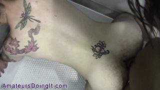 Watch as a newbie gets a hot facial after steamy interracial anal action