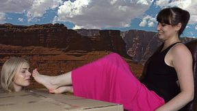 Weronika And Kateryna - Stinky Feet Near To Grand Canyon HD 1920x1080