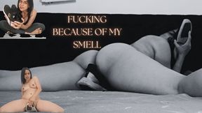 Masturbation because of that exquisite smell of my feet and shoes