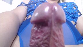 Ladyboy enjoy playing her wanker