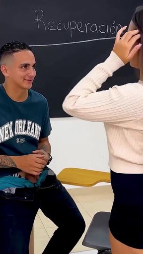 Memorable moment from &quot;I fuck my classmate&#039;s big cock to help me with my homework and he cums on my face! Daniela Andrea&quot;