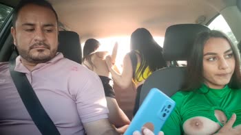 Sonya_fox & Friends Make Steamy Public Play in My Ride