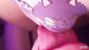 Her humid Kitty underpants have to be slurped dry