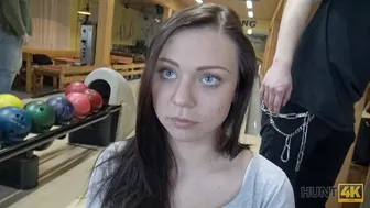 Young brunette Czech teen fucks for money in public pickup