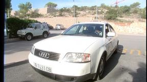 Blonde Babe Seduces Taxi Driver in Steamy Encounter