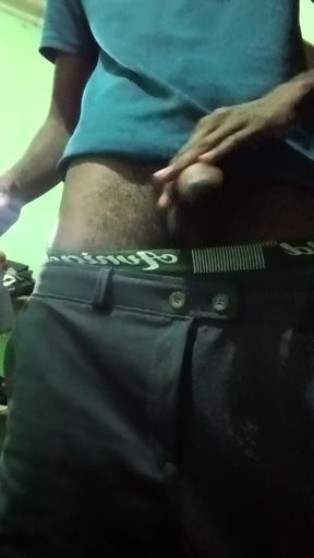 Masturbating Big Cock and Very Hard