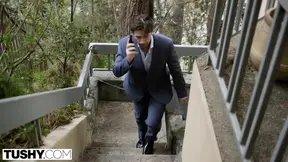 Neighbor's Huge Cock Eases into Megan Rain's Gorgeous