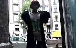Tara flashing in amsterdam