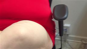 Hot milf boss lady in mini dress and hijab almost caught finger fucking and playing with her pussy in office | busty milf | flashing pussy close up | Big