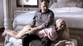 ”Step Daddy gets hard spanking stepdaughter”