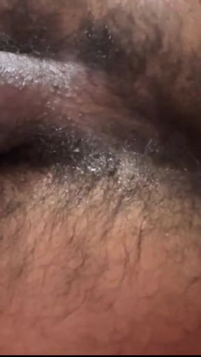 Spreading My Big Hairy Cheeks - Finger Fucking My Hole, Moaning &amp; Stroking Till I Explode On Myself   Clip 2