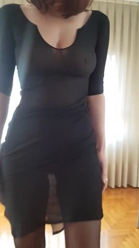 Stunning moment from &quot;Back transparente dress&quot;