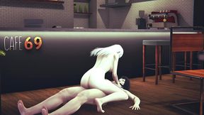 sofia valmet and koko hekmatyar have sex in a cafe - 3d hentai parody