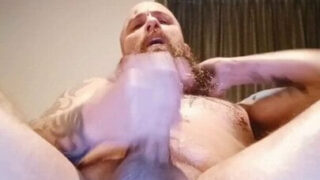 Masturbation, handjob, fucking, gaping, voyeur, daddy &#8211; amateur shaved guys fucking own butt