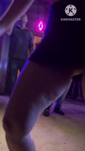 Hot wife flashing her ass on the party