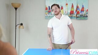 Strip pong player Angelica Cruz tells Stepbro, "Its time for me to Collect my Prize"