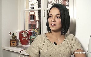 Ersties - Brazilian babe Angie has fun fingering