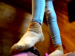 Domina Planet - Dirty Sock Cleaning Human Carpet. Starring