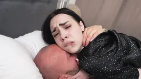 Wild teen brunette sucks cock like a vacuum