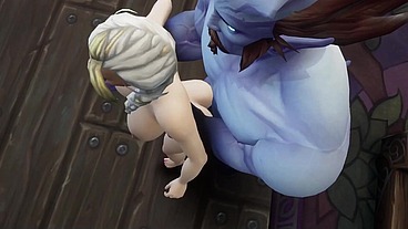 Blonde Witch take Big Blue Dick - Warcraft Parody