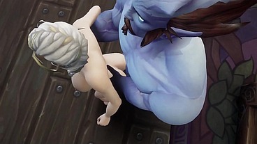 Blonde Witch take Big Blue Dick - Warcraft Parody