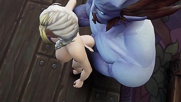 Blonde Witch take Big Blue Dick - Warcraft Parody