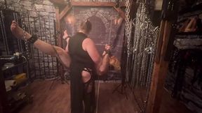 Part 1:- Domina Satana & Satana's Piggy Pegging session.