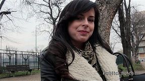 Czech babe from public banging for cash in hotel room