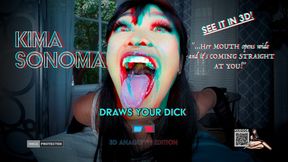 KS3D002 KIMA SONOMA DRAWS YOUR DICK IN 3D ANAGLYPH 4K