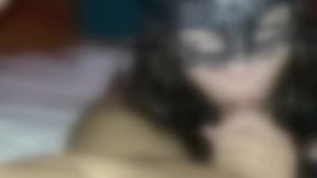 Sexy hockey player goes wild after Halloween party, blows BBC on cam