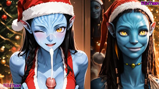 Avatar Stunning Christmas Soiree - Neytiri Large Melons suck job cartoon