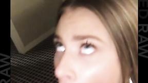 ”Pale blondie is addicted to licking ebony butt & meat”