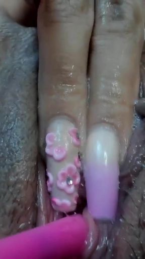 Jaw-dropping moment from "Salome Colucci, cute Latina with a perky body bathed in hot pussy juice, enjoys showing off on"