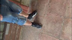 Parque y ballbusting duro