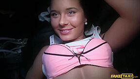 18yo Brunette Teen 18+ Beauty Goes Gaga Over Cock And Cash - Cumshot