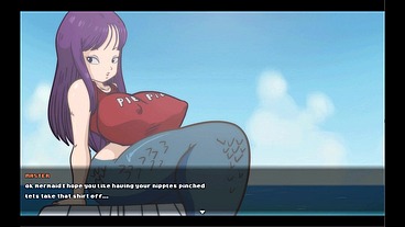 Bulma BALLS [ DRAGON BALL HENTAI Game ] Ep.4 OUTDOOR mermaid TITJOB !