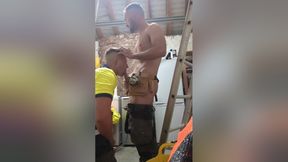 Tradie Lad Drops To His Knees
